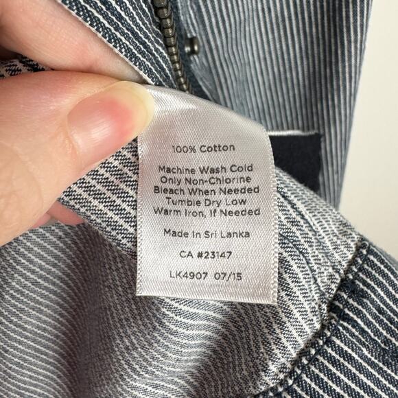 Talbots Women Railroad Stripe Utility Jacket Sz 8P Neutral Layers Casual Classic - Picture 12 of 14